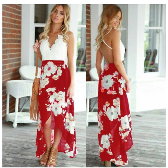 SEXY LACE BACKLESS DRESS - Picture 1 of 1